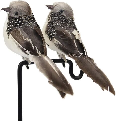 Lwingflyer 4pcs ألوان مختلطة الطيور الاصطناعية الريش 6 بوصات على زخارف الطيور العصف in Saudi Arabia