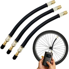 3 PCS 8.25 "امتداد صمام الإطارات محول تمديد الجذعية الصمام المرن لـ Universal RV Cars Bicycles Truck Motorcycle Scooter