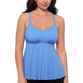 Swim Solutions Women's V-Neck Tankini Top (Cabana, 12)