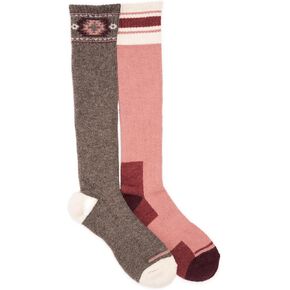 MUK LUKS Women's 2 Pack Wool Compresion