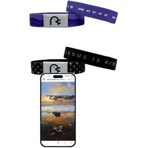 Daily Bible Verse Bracelet For Men Women Elastic Canvas Cloth Wearable Wristbands Inspirational Bracelet Customized Personalized Easter Jewelry Gifts 2 Pack