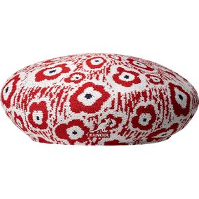 Kangol Retro Flower Beret - Red/XL