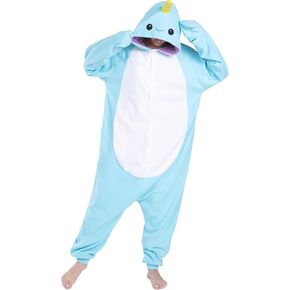 لطيف narwhal اينيسي نساء حيوان ناروال بيجاماس البالغين الهالوين زي كوزبلاي ملابس نوم مضحكة ملابس منزلية