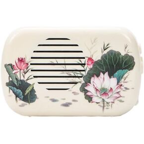 Ximimark Mini Lotus Buddhist Buddha Pray Music Machine with 22 Buddha Songs Incantation,White