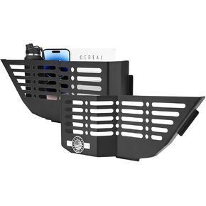 Bronco Front Door Pockets, Metal Front Door Storage Box for 2021-2024 2/4 Ford Bronco, 2 PCS Door Side Insert Organizer Box Molle Panels Interior Expansion Accessories