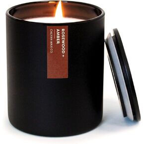 Calyan Wax Co. Candle Wax Candle ، Evergreen + Eucalyptus شمعة معطرة ، 75 ساعة من الحرق ، شموع الصويا العطرية ، شمع الصويا غير السامة والنباتي ، شموع بلود بلود ، in Kuwait