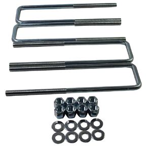 مربع U-bolts لـ 3 "Wide Leaf Spring 8.75" Long 9/16 "DIA لعام 2004-2018 FORD F150 W/الأجهزة