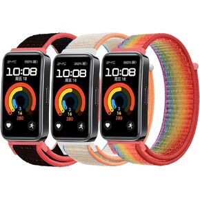 Nylon Bands Compatible with Huawei Band 8/9/10,Sport Replacement Strap for Women Men