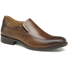 Johnston & Murphy Men's Lewis Venetian Dress Casual Slip-On Loafer, Tan Full Grain, 9.5
