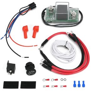 12V UTV Dual Battery Isolator Connect & Monitor Kit Fit for Honda Pioneer 1000/700/500 Talon & Polaris General 1000, Ranger 400/570/800/900 Replace# UTV-SBI-CM