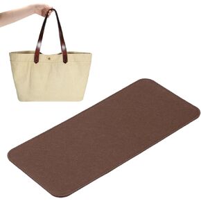 PATIKIL Felt Base Shaper 15x7 Inch, Bag Bottom Shaper Pad Purse Liner Board Insert Arc Corner for Handbags Tote Crossbody Bag Backpack, Brown