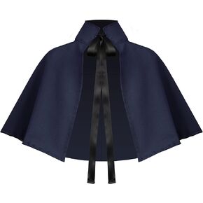Victorian Gothic Renaissance Medieval Lolita Steampunk Collar Capelet Women's Short Cape Cloak