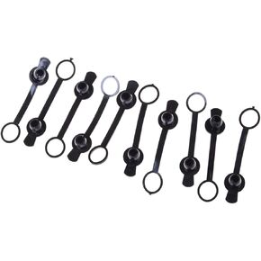 10 PCS Black Waterproof Cap for DC Power Cap DC022B Jack Silicone Waterproof Cover DC Power Cap Dustproof Plugs Protective Caps Wheel Accessories and Parts