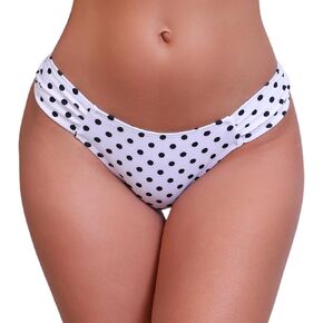 Halcurt Women's Low Waisted Bikini Bottoms Ruched Side Swimsuit Bottoms Swim Briefs