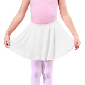 Jastore Girls Ballet Dance Clorts Shier Chiffon Dance Skirt Ballet Wrap Skirt Dancewear Tutu for Toddlers