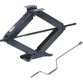 24003D Classic Scissor Jacks – Set of 2 Manual Stabilizer Jacks for RVs & Trailers – 30" Lift, 5000 lb. Capacity Each, Durable Steel, Bolt-On or Weld-On