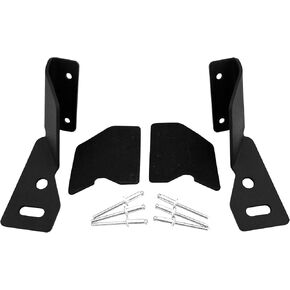 Lower Windshield A-pillar Hinge Mount Brackets for Auxiliary Off-Road LED, HID or Halogen Fog and Work Lights | Compatible with Jeep Cherokee XJ (1984 – 2001) & Comanche MJ (1986 – 1992)