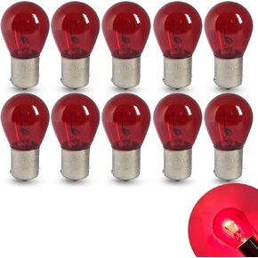 10 PCS Car 1156 Turn Signal Light ، P21W 1141 S25 High Brightness Plubament Bulb ، 12V 21W BA15S Pingle Contact Bulb Plugic ، مصابيح احتياطية مصغرة للسيارات دراجة نارية (AMBER) in Kuwait