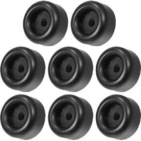X AUTOHAUX 4pcs 2.11" Round Rubber Feet Bump Stops Guard Replacement for Cargo Trailer Truck RV Door Gate Ramp Hatch with 2/5" Screw Holes