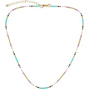 KELITCH Shell Pearl Beaded Necklaces Luck Handmade Adjustable Choker Necklaces Fashion Bohemian Jewelry Gifts