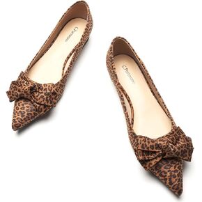 C.Paravano Pointy Bow Flats Women's Flats Ballet Shoes for Women