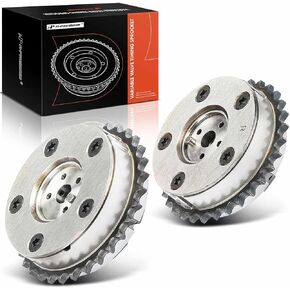 A-Premium 2PCS Intake and Exhaust Variable Valve Timing (VVT) Sprocket Gear Camshaft Adjuster Compatible with Buick LaCrosse 2005-2006, Rendezvous 2004-2006 & Cadillac SRX CTS 2004-2006, STS 2005-2006
