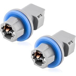 2 PCS 2-Pin License Plate Light Socket for Ford F-150 2004-2021, F-250 F-350 Super Duty 2008-2022, Fiesta, Escape, Expedition, Explorer, Fusion, Focus, Replaces F81Z13411AA AL8Z13411B