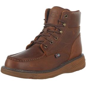 Justin Men's Rush Waterproof 6" Lace Up Nano Non-Comp Wedge Work Boot Moc - Se470 in Kuwait