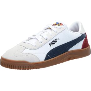 PUMA للجنسين واللحمة نادي 5V5 حذاء رياضة ، أبيض الأسود رمادي رمادي ، 4 طفل كبير in Kuwait