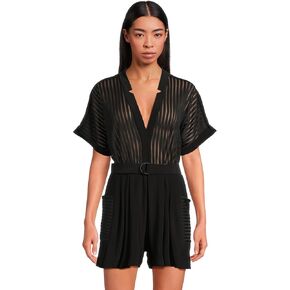 Norma Kamali womens Geralyn Short Sleeve Jumpshort