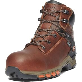 Timberland PRO Men's Hypercharge 6 Inch Composite Safety Toe Waterproof Industrial Work Boot, Brown Full Grain Leather/Brown, 8.5 in Saudi Arabia