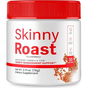 Skinny Roast Powder, Skinny Roast Coffee Advanced Formula Supplement, SkinnyRoast Supplement to Support Healthy Lifestyle, Official SkinnyRoast Overall Health and Fitness Reviews (1 Pack)