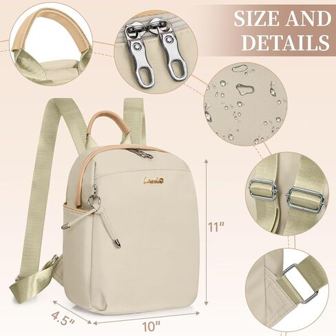 Mini Backpack, Small Lightweight Travel Backpack Purse, Waterproof Daily Backpack Purses, Gray in Kuwait