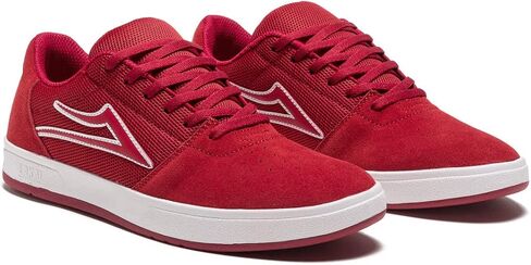 Lakai Men's Brighton Skate Shoe, White/Gum Suede, 9 in Saudi Arabia
