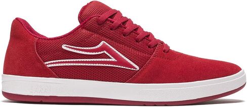 Lakai Men's Brighton Skate Shoe, White/Gum Suede, 9 in Saudi Arabia