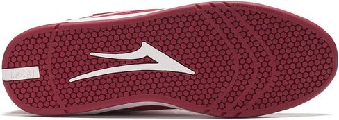 Lakai Men's Brighton Skate Shoe, White/Gum Suede, 9 in Saudi Arabia