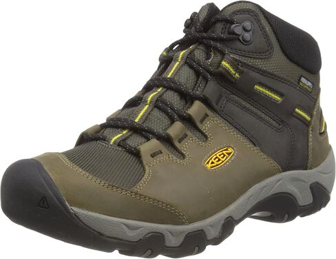 KEEN mens Steens Mid Wp Hiking Boot, Black, 9.5 US in Saudi Arabia