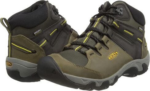 KEEN mens Steens Mid Wp Hiking Boot, Black, 9.5 US in Saudi Arabia