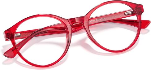 Cyxus Women Blue Light Glasses Fashion Round Computer Blue Ray Blocking Glasses Tr90 Frame Anti Glare Strain in Saudi Arabia