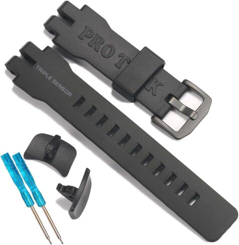 Resin Strap Replacement for Casio Protrek PRG-300 PRW-6000 PRW-6100 With Connector, PRW-3000 PRW-3100 Watch Band for Men and Women in Saudi Arabia