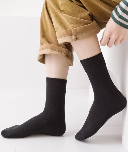 Josnown Womens Cotton Socks 10 أزواج (أبيض وأبيض) ، حجم 5-9 in Saudi Arabia