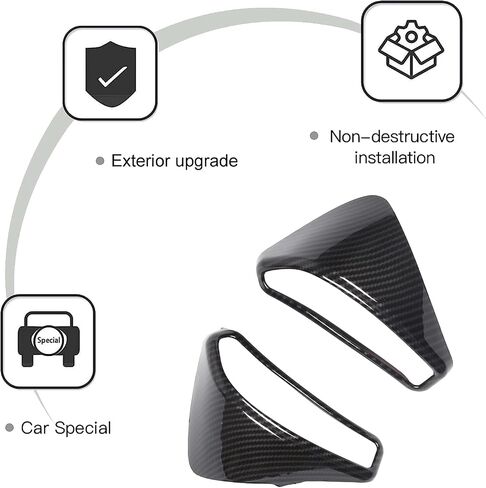 PIUGILH Dashboard Button Switch Cover Trim for Corvette C6 2005-2013 Interior Accessories, ABS Dash Board Speedometer Bezel Cover Trim Frame Sticker, 2PCS (Black) in Saudi Arabia