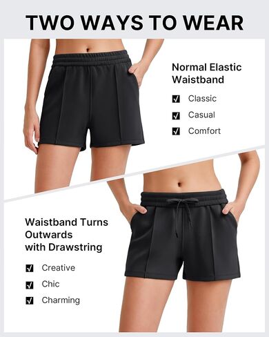 G4Free Athletic Shorts for Women High Waisted Modal Sweat Shorts with Pockets Summer Casual Drawstring Soft Short in Saudi Arabia