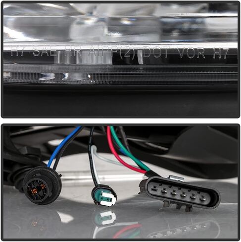 ACANII - For 2007-2012 GMC Acadia OE Halogen Type Chrome Projector Headlights Headlamps Pair Set Driver & Passenger Side in Saudi Arabia