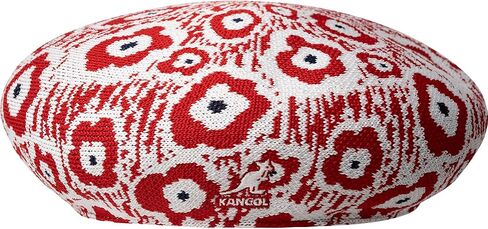 Kangol Retro Flower Beret - Red/XL in Saudi Arabia