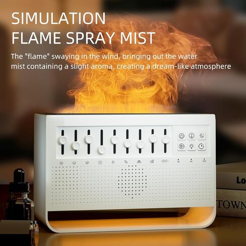 White Noise White Noise Sound System, Bluetooth Wireless Speaker for Travel, Portable Noise Machines for Sleeping with Night Lights and humidifier, Equipped with humidifier Function in Saudi Arabia