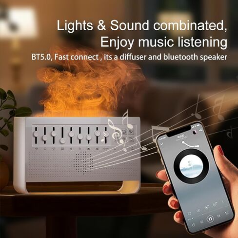 White Noise White Noise Sound System, Bluetooth Wireless Speaker for Travel, Portable Noise Machines for Sleeping with Night Lights and humidifier, Equipped with humidifier Function in Saudi Arabia