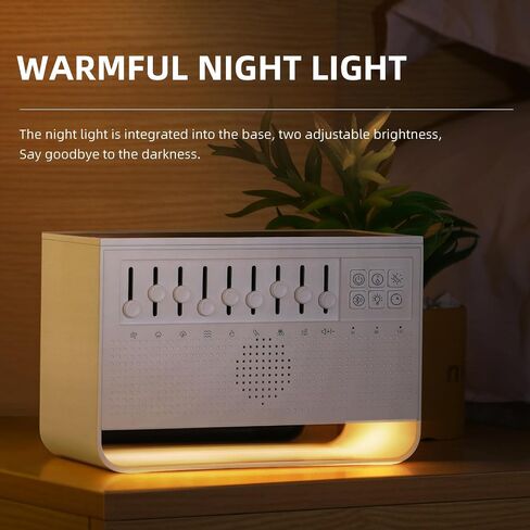 White Noise White Noise Sound System, Bluetooth Wireless Speaker for Travel, Portable Noise Machines for Sleeping with Night Lights and humidifier, Equipped with humidifier Function in Saudi Arabia