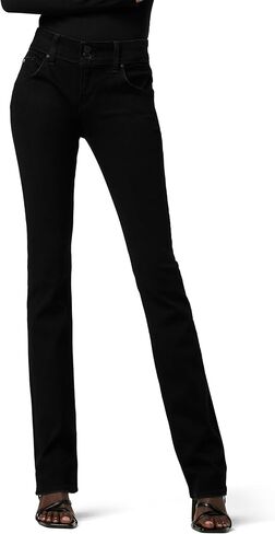 Hudson Women's Beth Mid Rise Petite Baby Bootcut Jean with Back Flap Pockets in Saudi Arabia