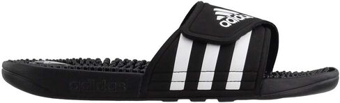 adidas Women's Adissage Slides Sandal, Black/White/Black, 11 in Saudi Arabia